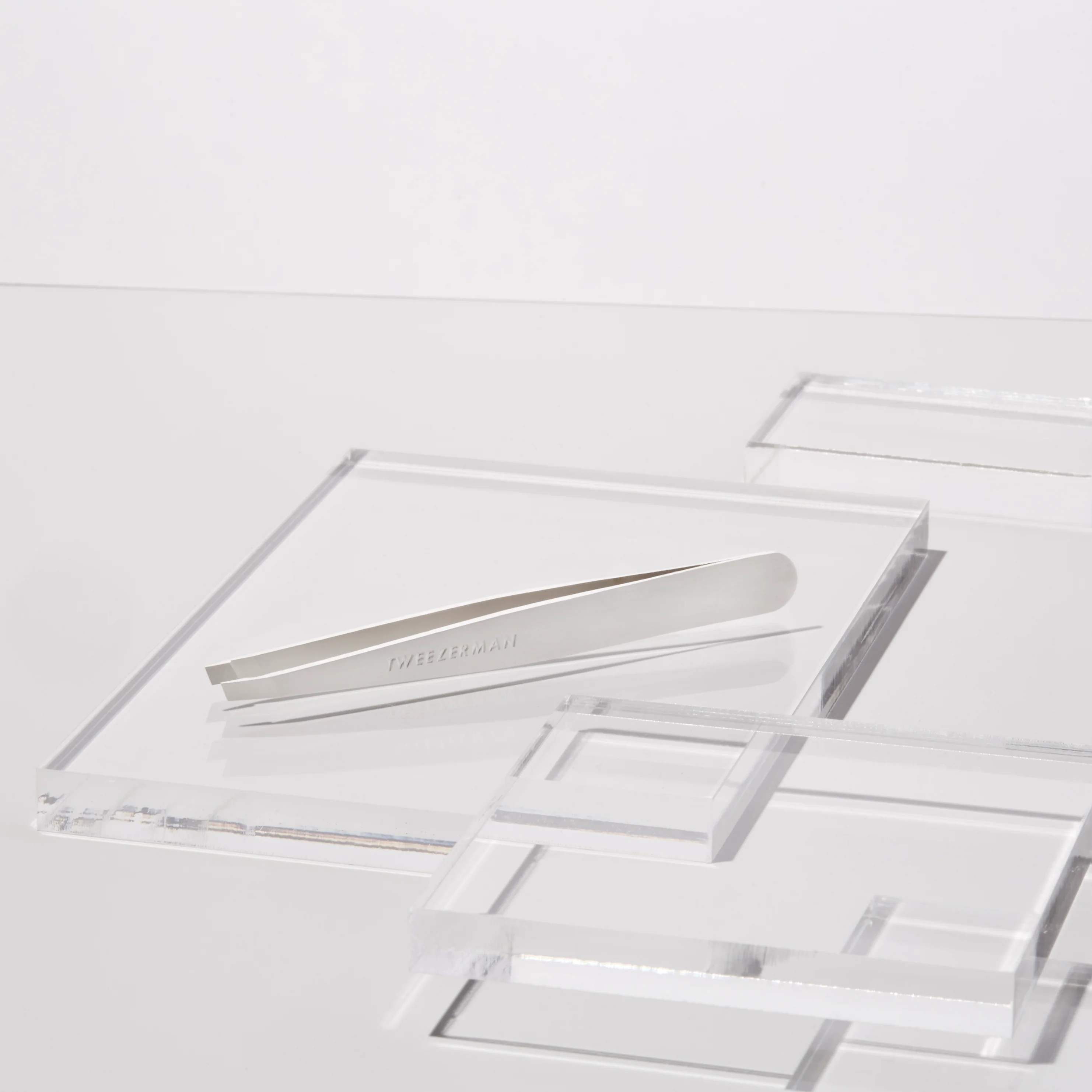 Platinum Silver Slant Tweezer - Image 5