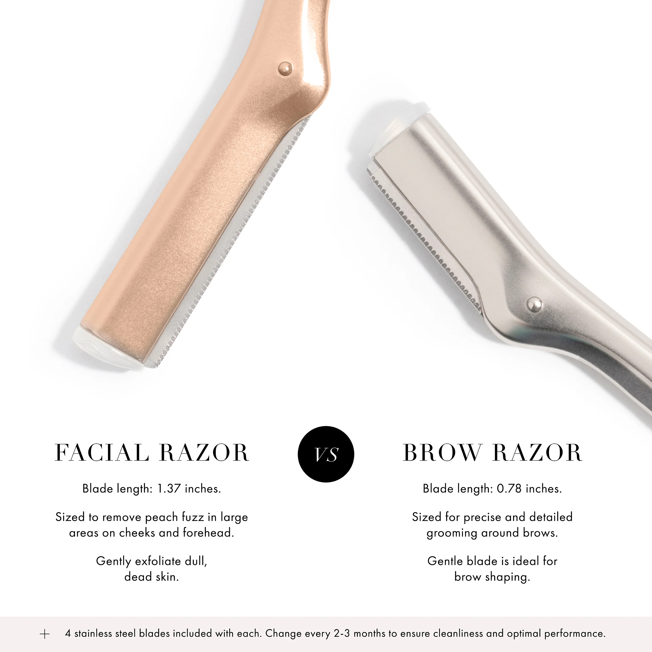Rose Gold Facial Razor - Image 6