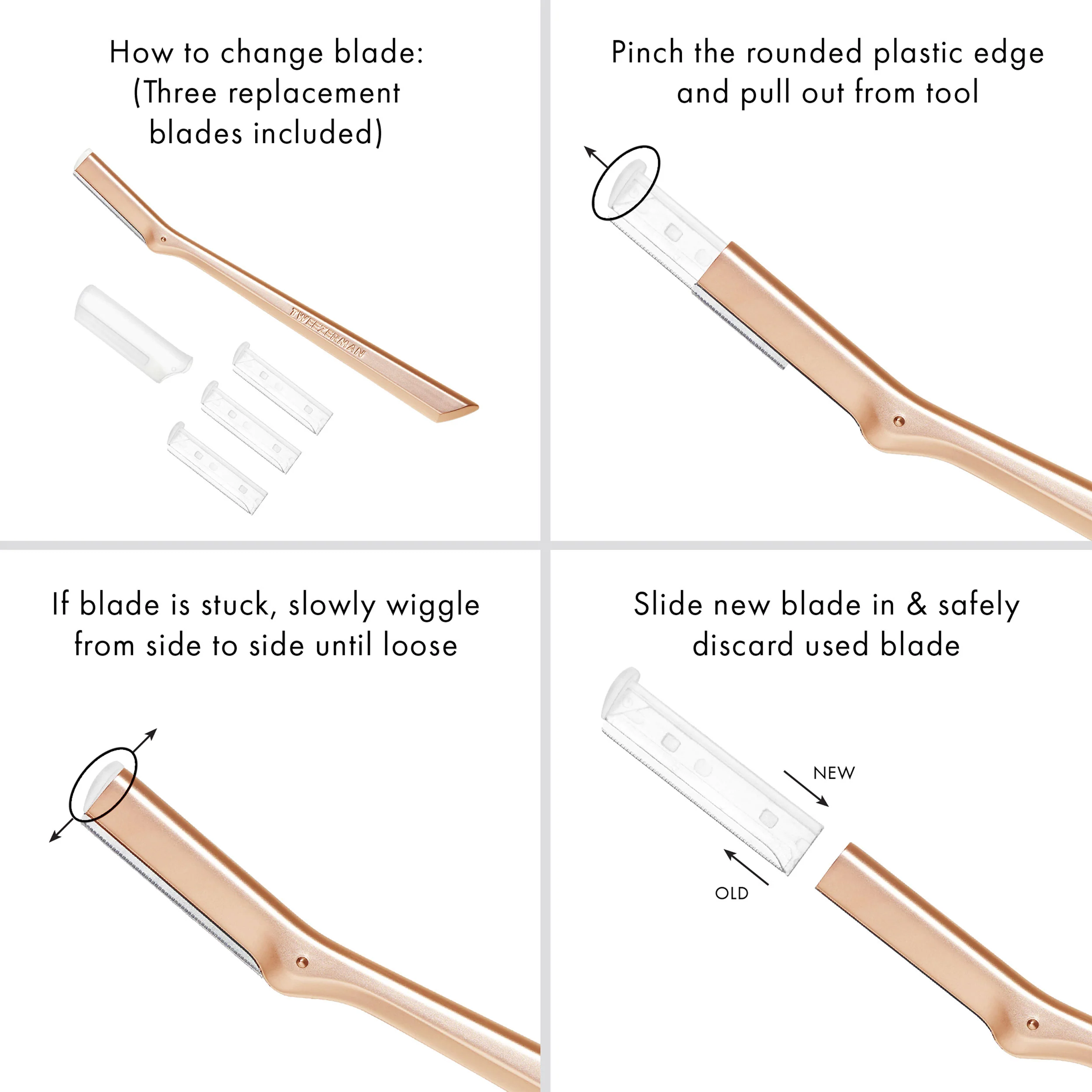 Rose Gold Facial Razor - Image 7